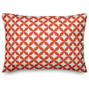Red Diamond Pattern Throw Pillow