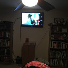 bed room tv wall