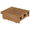 vidaXL Folding Sun Lounger with Cushion Outdoor Furniture Solid Wood Acacia