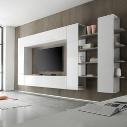 LC Mobili Modern Wall Unit Line 3 - $1,575.00 - Entertainment Centers And Tv Stands
