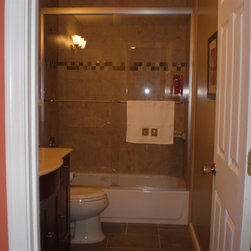 Gorgeous floor tiles and tub surround - Wall And Floor Tile