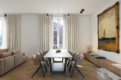 Esempio di una sala da pranzo minimalista