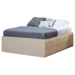 Queen Storage Bed 12 Drawers Contemporary Platform Beds By Gothic Furniture Houzz