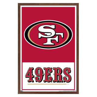 Trends International NFL Kansas City Chiefs - End Zone 17 Wall Poster,  22.375 x 34, Bronze Framed Version