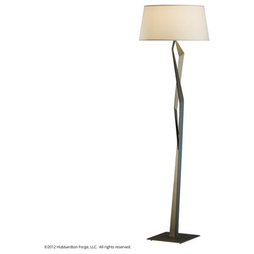 Hubbardton Forge 232850-1101 Facet Floor Lamp in Natural Iron