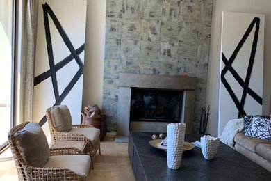 Living room - contemporary living room idea in Other