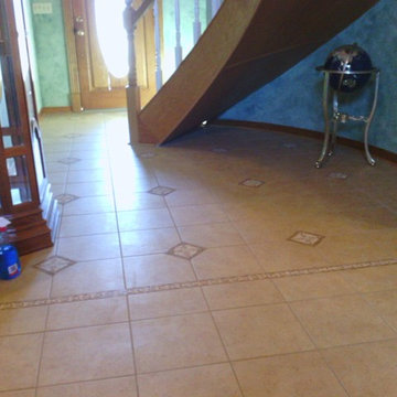 Custom tile foyer
