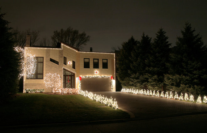 Modern Exterior by Light Up Your Holidays