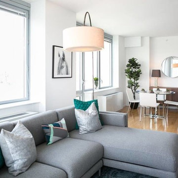 A Modern NYC Apartment Makeover - Modern in Long Island City
