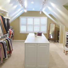 bedroom attic into closet