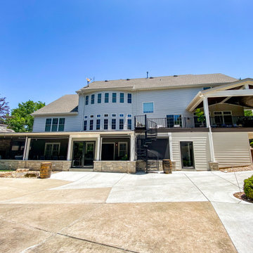 Custom Three Seasons Room and Deck Area