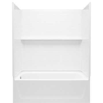 Sterling 71520110 Traverse 78 1/4" X 60" Bath/Shower With Left - White
