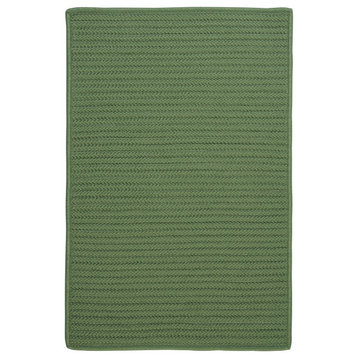 Colonial Mills Rug Simply Home Solid Moss Green Runner, Rectangle