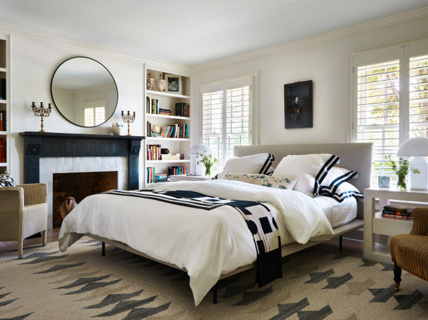 Transitional Bedroom by Shelley Morris Interiors