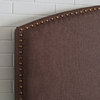 Cassie Curved Upholstered King/Cal King Headboard, Bourbon Linen