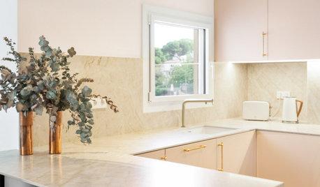 Before & After: Finding the Perfect Pink in a Barcelona Kitchen
