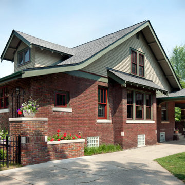 Exterior view from Southeast of addition