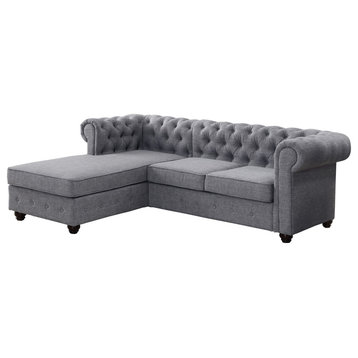 Gracia Sectional Sofa, Gray