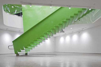 This is an example of a modern staircase in DC Metro.