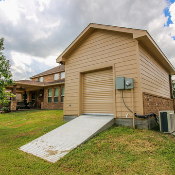 Workshop and Patio Cover with Outdoor Kitchen: Rosenberg, TX