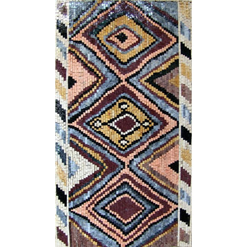 Turkish Rug Mosaic, Jaleh, 39"x71"