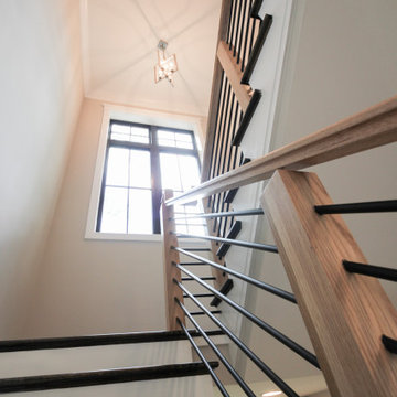 Project #69 | Contemporary Staircase with Horizontal Metal Rods