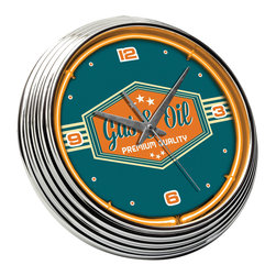 NEON CLOCK - GAS & OIL - Products