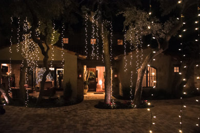 Example of an eclectic exterior home design in Austin