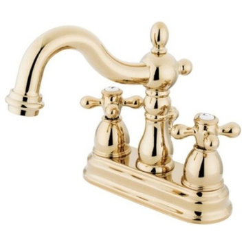 Two Handle 4" Centerset Lavatory Faucet with Retail Pop-up KB1602AX