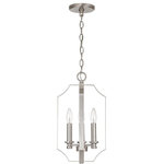 HomePlace - HomePlace 540941BN Myles - 4 Light Foyer - Sculptural metal bobeches complement classic silhoMyles 4 Light Foyer Brushed Nickel *UL Approved: YES Energy Star Qualified: n/a ADA Certified: n/a  *Number of Lights: 4-*Wattage:60w Incandescent bulb(s) *Bulb Included:No *Bulb Type:E12 Candelabra Base *Finish Type:Bronze