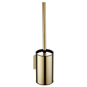 Wall toilet brush, Gold