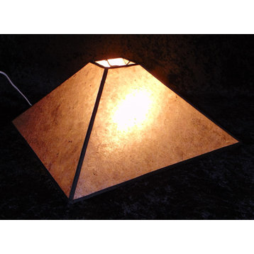 Lamp shade Mica amber Square pyramid