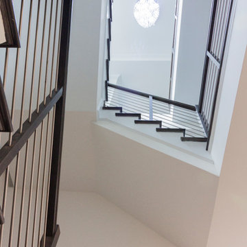 Project #50 | Geometric Staircase with Contrasting Tones