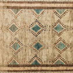 Nomad Jute Area Rug in Aqua/Beige - Products