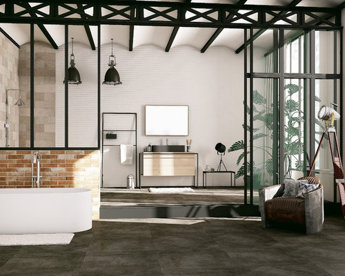 Geräumige Industrial Bäder Ideen, Design & Bilder | Houzz
