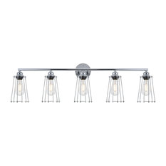 Elegant Lighting LD4047W42 Auspice 5 Light 42"W Bathroom Vanity - Chrome
