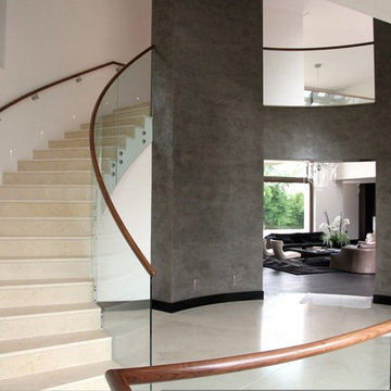 Walnut handrails, Branthingham