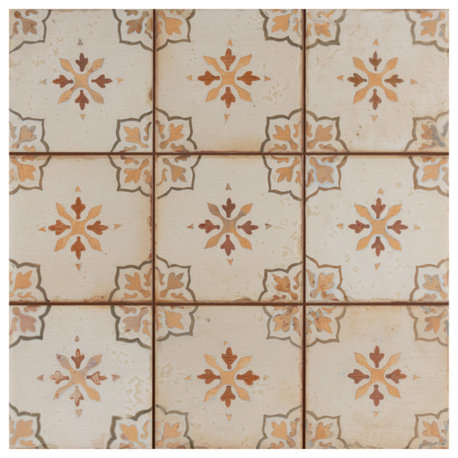 Mirambel Marron Ceramic Floor and Wall Tile