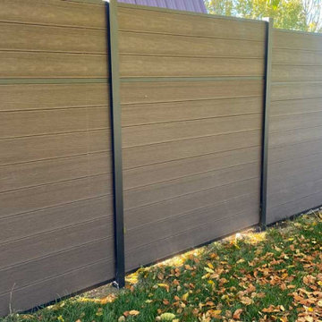 Steel and Composite Backyard Fence