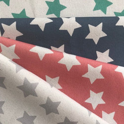 Starry Night - Organic Fabric - Curtain Fabric