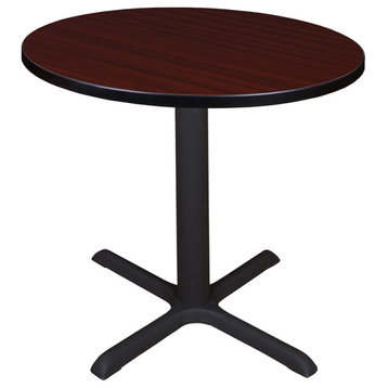 Cain 30" Round Breakroom Table- Mahogany