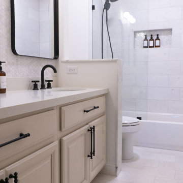 Transitional Guest Bathroom Renovation Austin TX