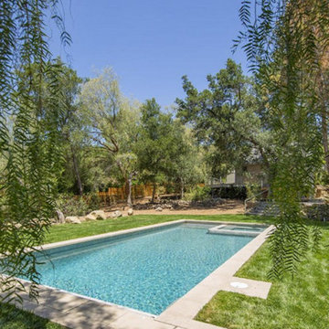 Transitional Cottage Addition and Remodel, Pool and landscape Palo Alto