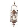 Traditional Brown Glass Wall Sconce 68448