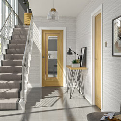 Varese Oak Prefinished Glazed Door - Internal Doors