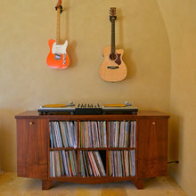 Mid Century Record Player Storage