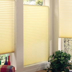 Pleated Shades | Close View | White  | Large Window Shades - Cellular Shades