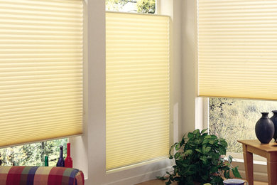 Pleated Shades | Close View | White | Large Window Shades