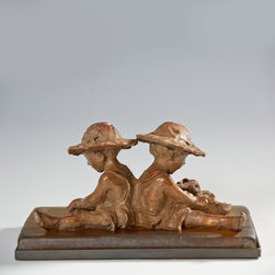 Beach Babies Sculpture - Sculptures
