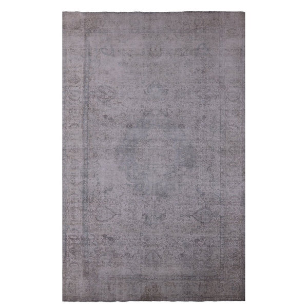 11'x17' Persian Vintage White Wash Hand Knotted Rug, Q1938